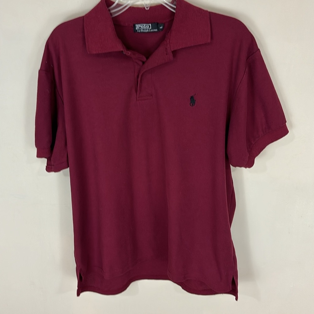 Maroon Polo Ralph Lauren Polo Golf Shirt Size Large